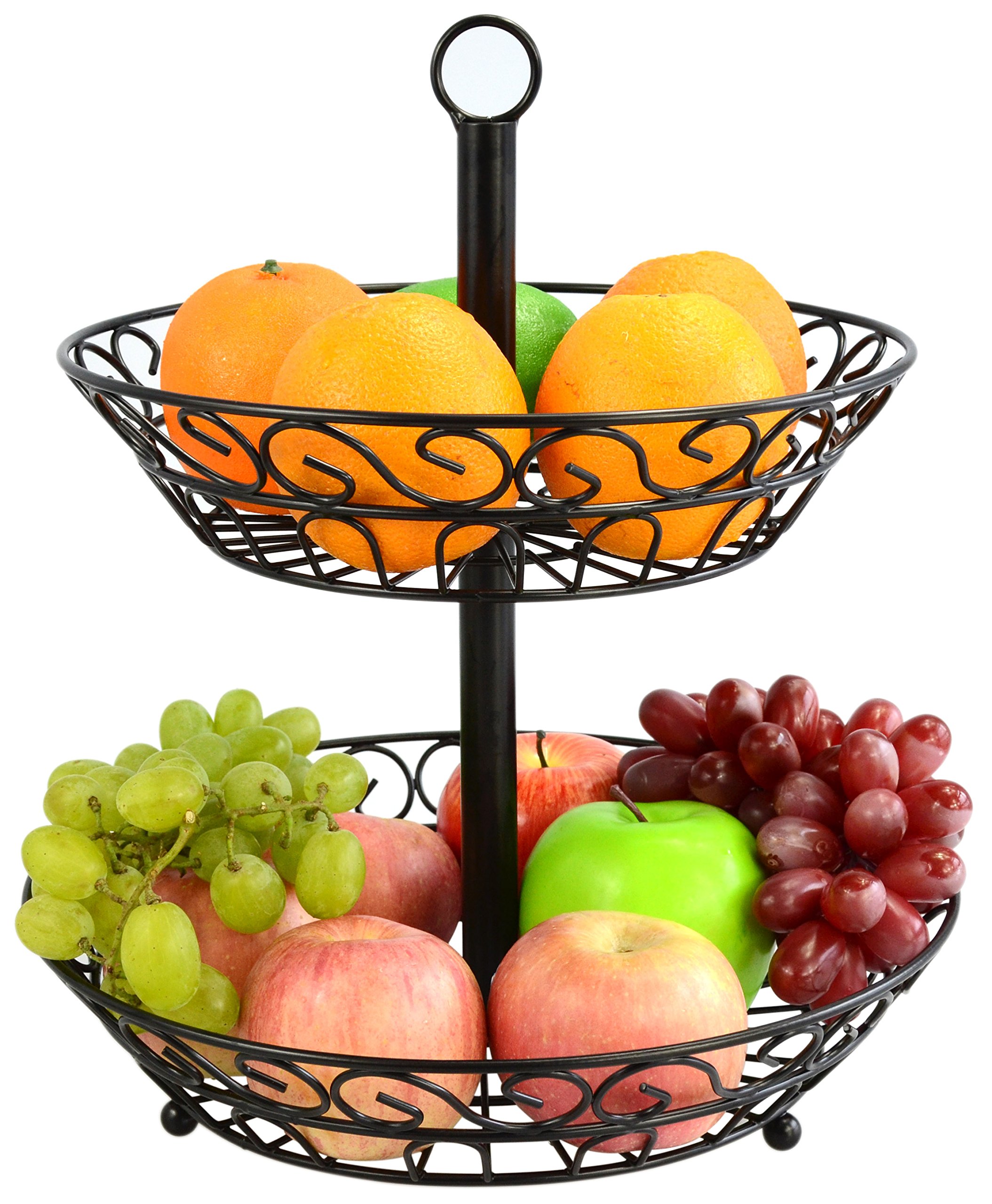 Surpahs 2Tier Countertop Fruit Basket Stand Buy Online in United Arab