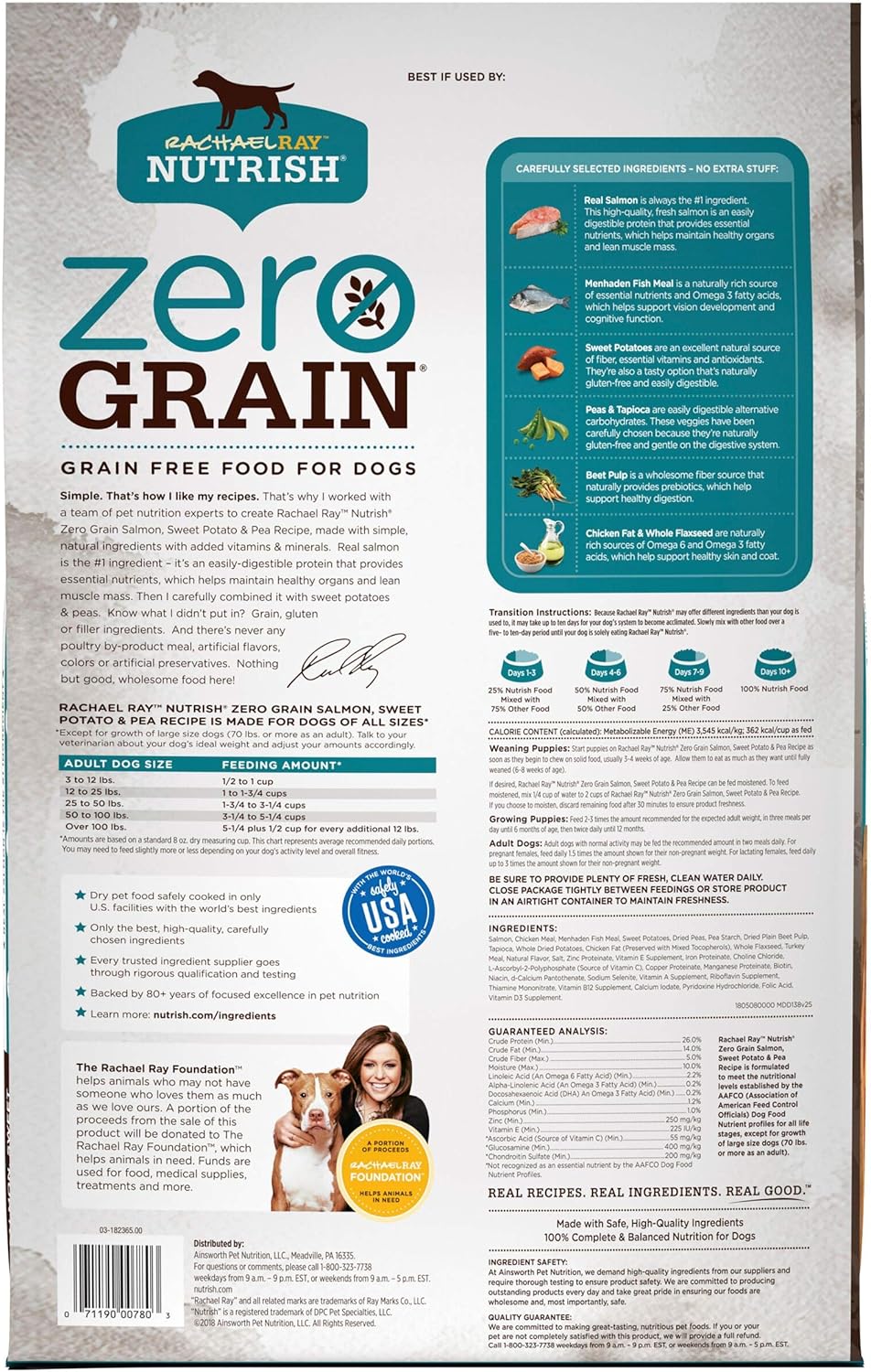 rachael ray nutrish zero grain salmon