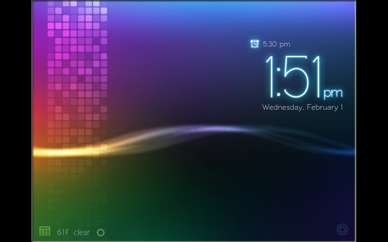 Alarm Clock Live - with News, Weather, Animated Backgrounds, and a Flashlight