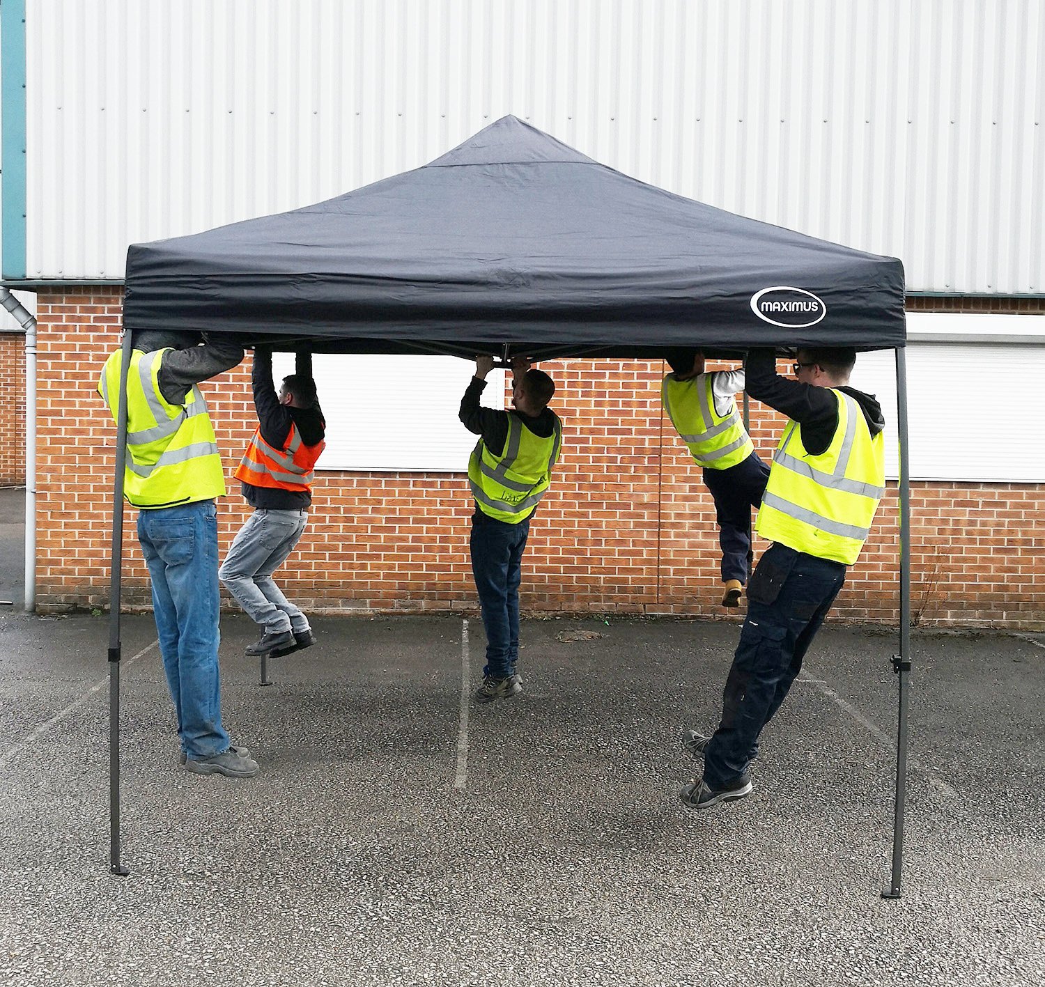MAXIMUSÂ® HEAVY DUTY GAZEBO 3m x 3m GAZEBO MARKET STALL POP UP TENT (NS