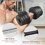 Yaheetech 30KG Adjustable Dumbbells Set 15KGx2 Home Gym Barbell Weights view 3