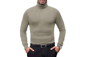 Lion Nardo Mens Turtleneck Sweaters Slim Fit Long Sleeve Sweater Pullover Mens Turtle Neck Men Sweater Highneck Thermal