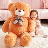 IKASA Giant Teddy Bear 120cm Soft Plush Brown Toy view 4