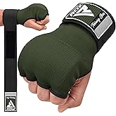RDX Gel Boxing Hand Wraps Inner Gloves Men Women, Quick 100cm Long Wrist Straps, Elasticated Padded Fist Under Mitts Protection, Muay Thai MMA Kickboxing Martial Arts