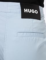 HUGO Women's Chino Flat Trousers Bright Purple Size 10 Haleya-1-D view 4