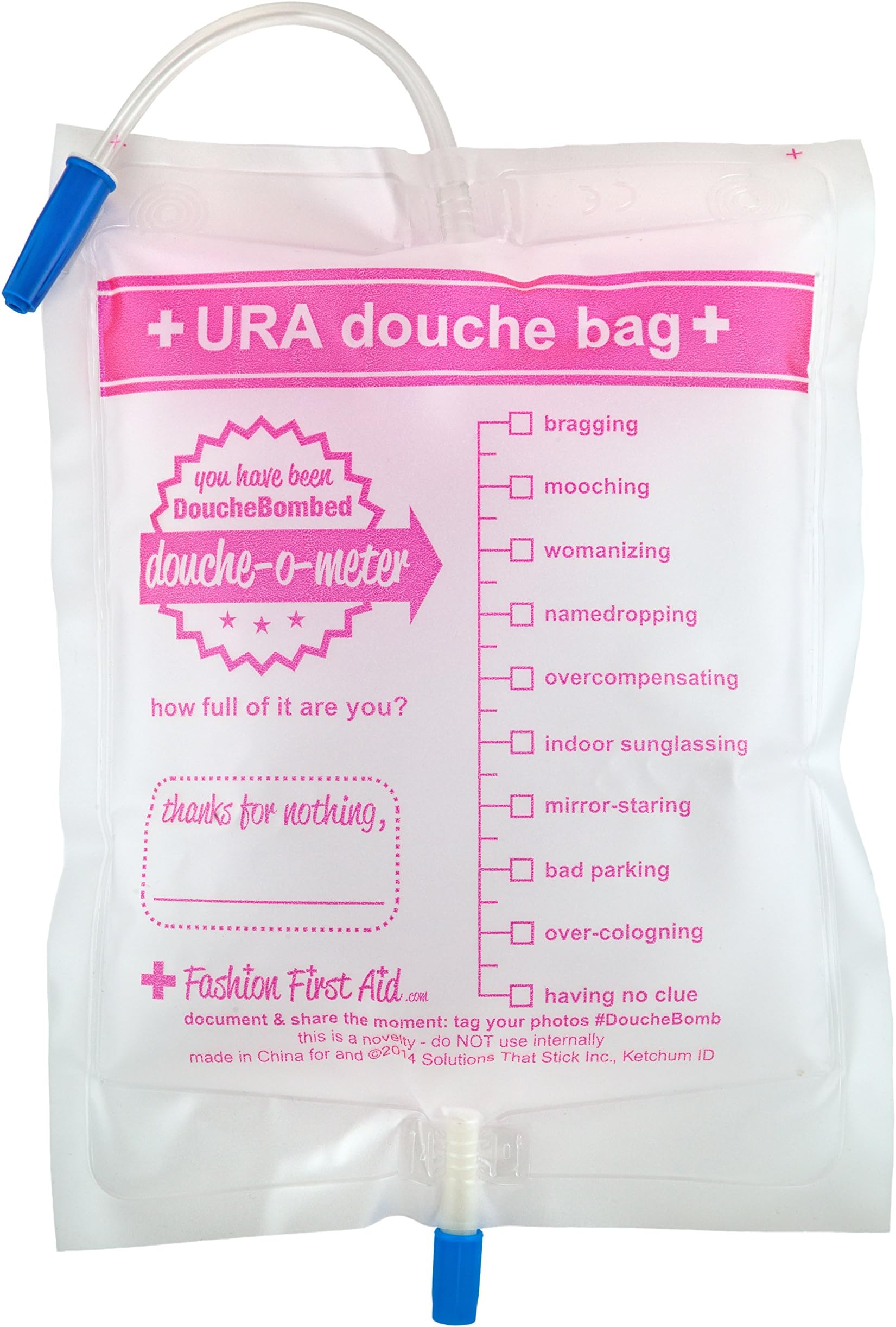 DoucheBomb: Check-the-box Douchebag Outer Gag Gift, 3 pack