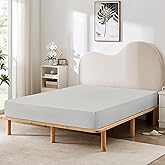 HBHLFZ Twin XL Fitted Sheet Only, Soft Breathable Bottom Sheet - 39"x80" Deep Pockets Twin XL Size Fitted Sheet - All Around Stretch Fit, Wrinkle Resistant, Colorfast - Easy Care, Light Gray