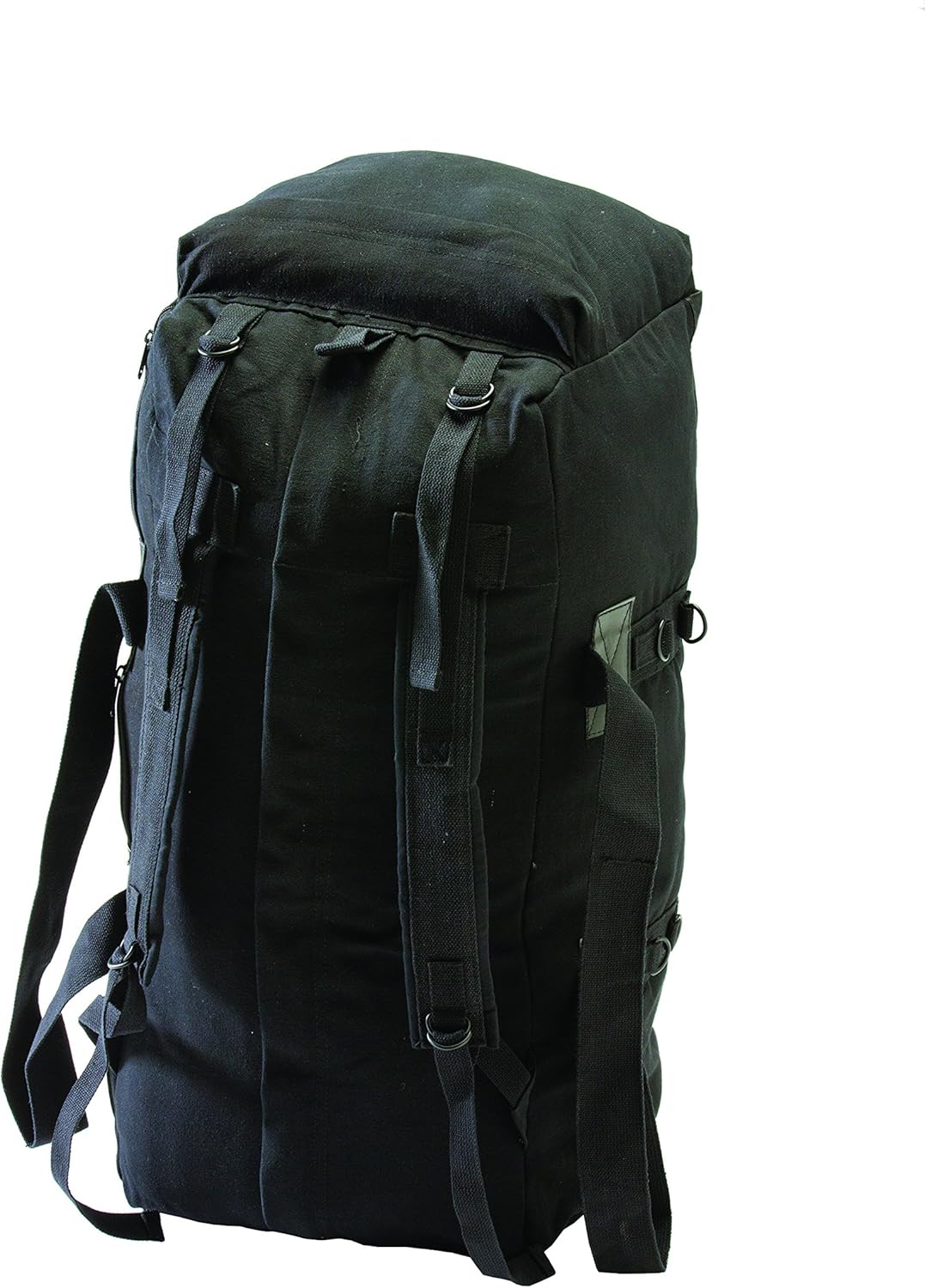 Texsport Tactical Travel Bag with Padded Shoulder Straps to Carry on your Back , Black, 34'' x 15'' x 12'': Sports & Outdoors