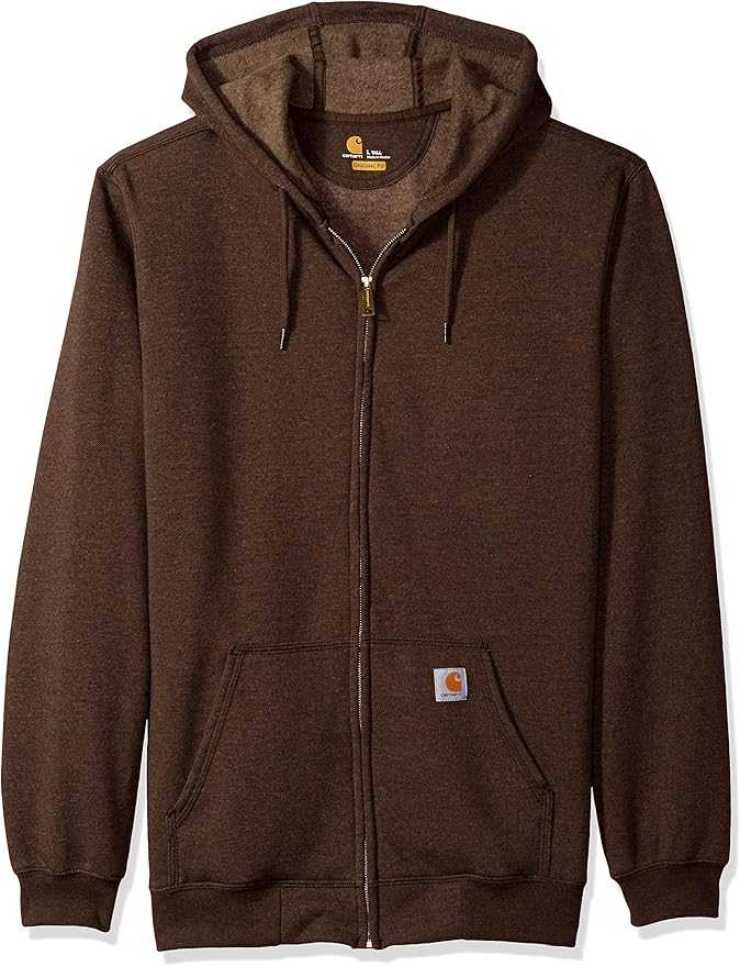 Carhartt Men's Midweight Hooded Zip-Front Sweatshirt at Amazon Men’s ...