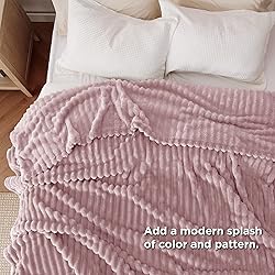 Bedsure Pink California King Size Blanket for Couch