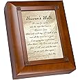 Cottage Garden Heaven's Walk Bereavement in Memory Woodgrain Inspirational Keepsake Box