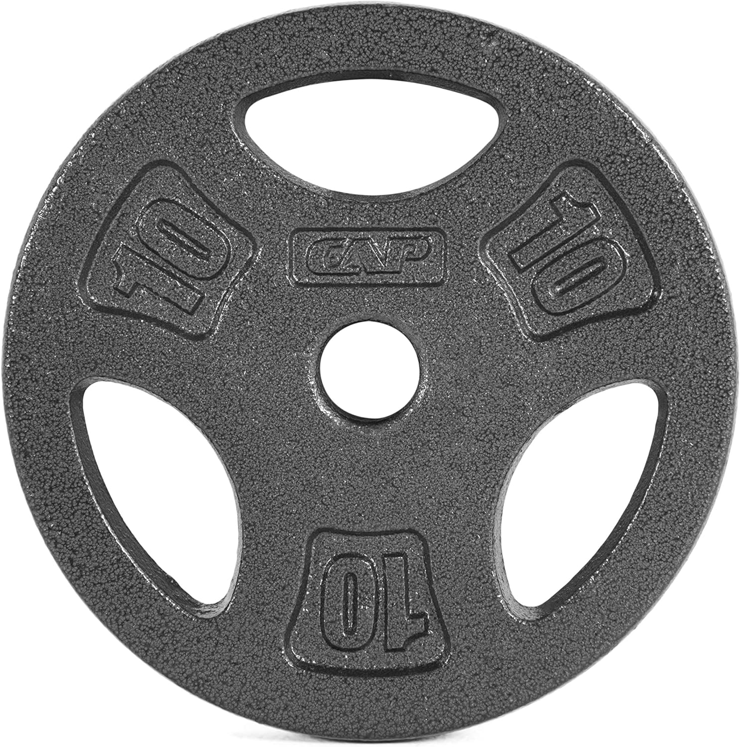 CAP Barbell Standard Grip Plate, Black, 10 lb, Plates Amazon Canada