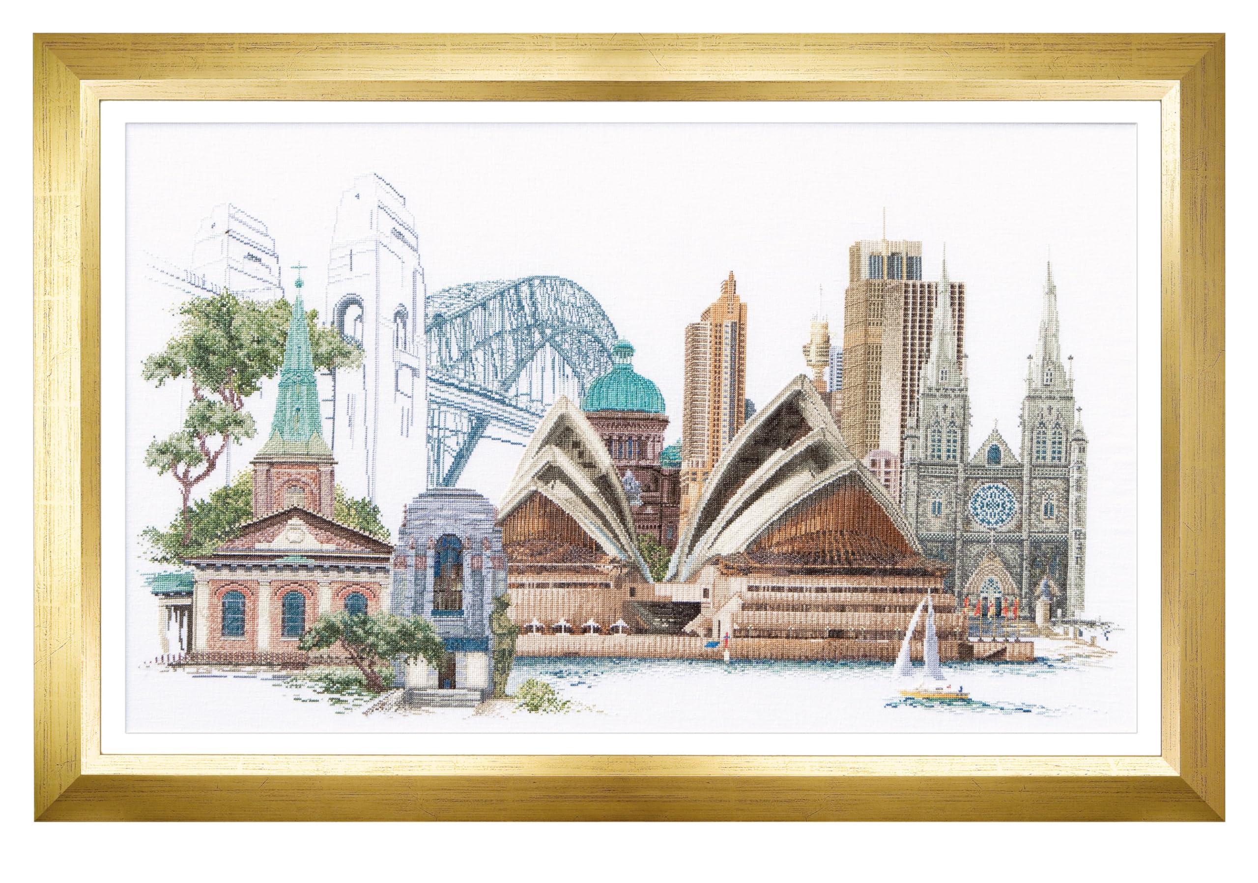 Thea Gouverneur Cross Stitch Kit, Fabric, Multi-Colour, 79x50cm