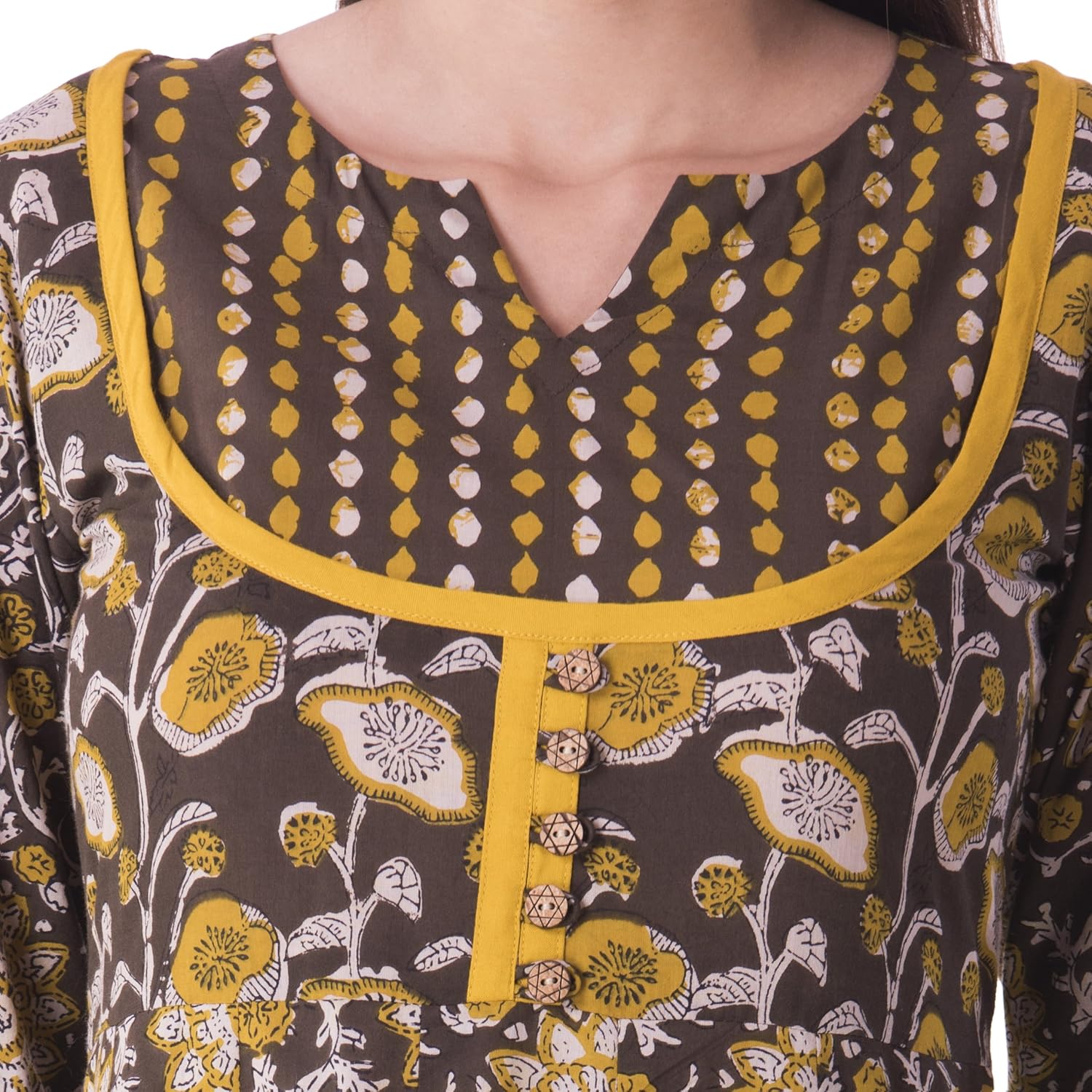 khushal k women's cotton printed kurta with palazzo pant set