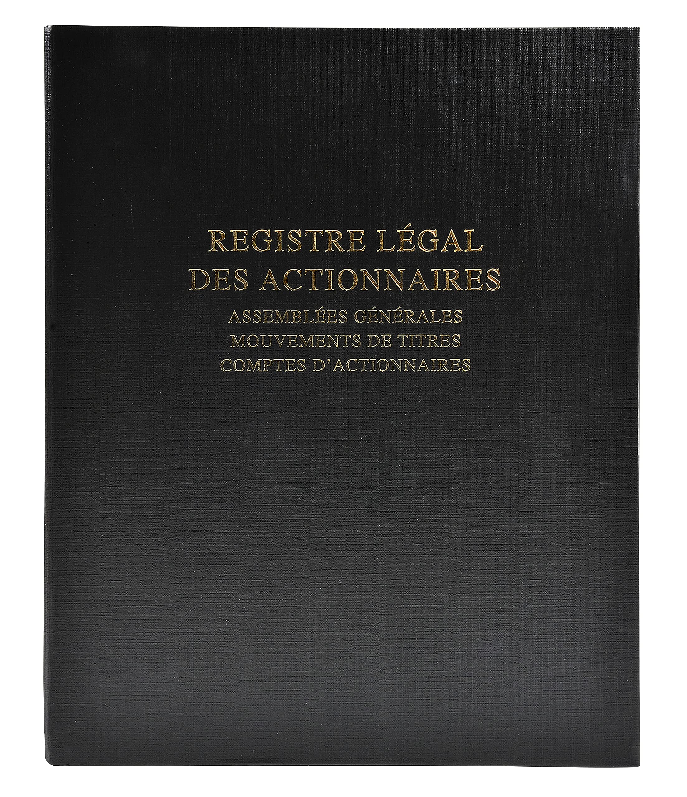 le dauphin - Ref. 942D - 1 black legal binder legal register of SHAREHOLDERS - 4 rings - 108 numbered sheets General Meeting, Movement of Securities, shareholder files - A4 format