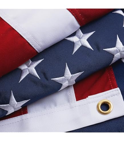 Amazon.com : AES 12x18 USA American Embroidered Sewn 100% Hand