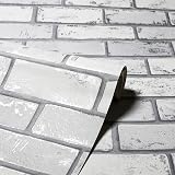 Arthouse Metallic Brick White Silver 692201 Tile view 3