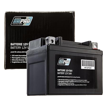 Batterie Serie Pro 12V 5AH (SLA4L-BS) Rollerbatterie (versiegelt/wartungsfrei) 112x68x89mm