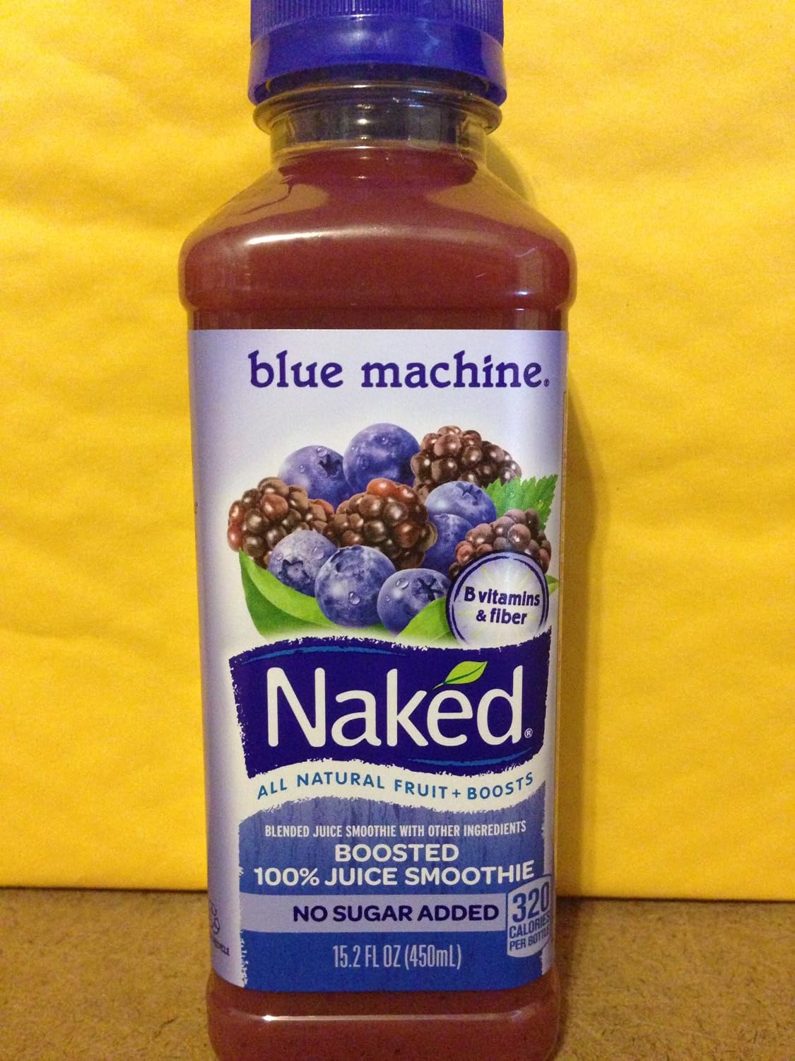 Naked all Natural Juice smoothie - Blue machine Apple Juice banana puree, Blueberry puree, maltodextrin (soluble dietary fiber (082592727152)