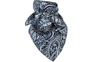 AUSTIN ACCENT INC Austin Accent Cowboy Bandana 100% Silk Scarf Wild Rag 34 Inch Multiple Colors