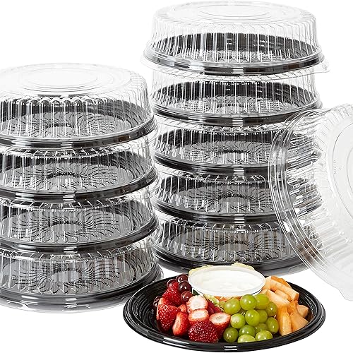 Heavy Duty, Recyclable 12 Serving Tray and Lid Large