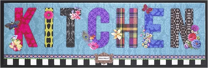Originaler und bunter Küchenteppich - Küchenläufer 50 x 150 cm