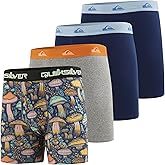 Quiksilver Mens Underwear 4 Pack Boxers for Men Supersoft Brushed Polyester Mens Boxer Briefs