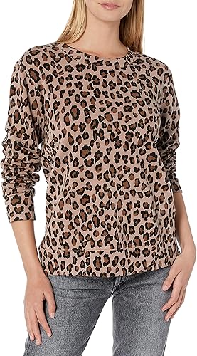monrow leopard sweatshirt