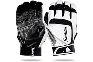 Franklin Sports MLB Baseball Batting Gloves - Shok-Sorb X Batting Gloves for Baseball + Softball - Adult + Youth Padded Non-S