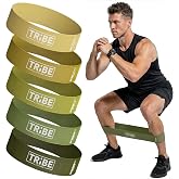 Fabric Resistance Bands for Working Out, 5-Band Set for Legs and Glutes | Booty bands for women and men, 5 resistance levels, for glute activation, hip training, squats, lunges and physical therapy