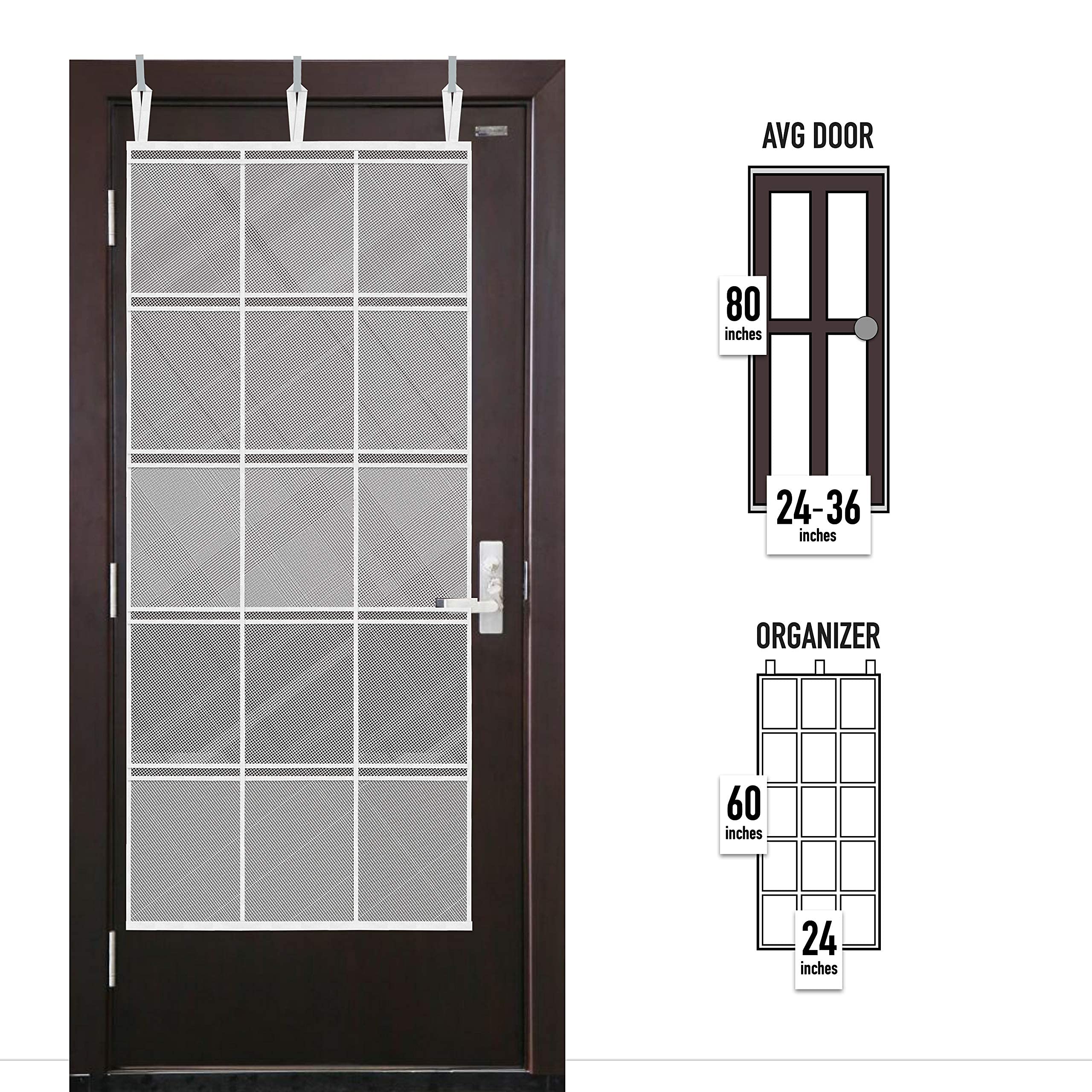 Cruise On Large Mesh Over-the-Door Organizer, 15-Pocket Hanging Storage for Cruise & Home (24