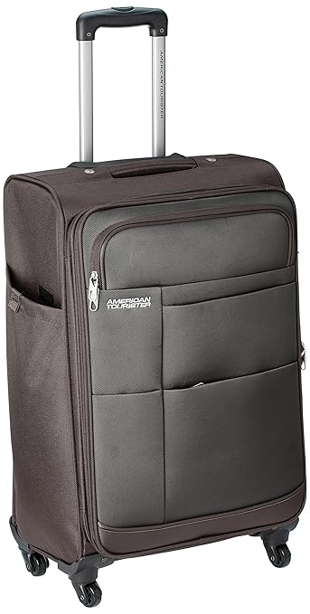 American Tourister Speed Polyester 66Cms Brown Soft Sided Suitcase (88X (0) 03 002)