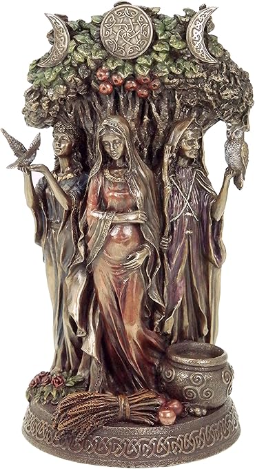 Amazon De Keltische Trinity Gottin Statue Figur Skulptur Wicca Trinitat Keltisch