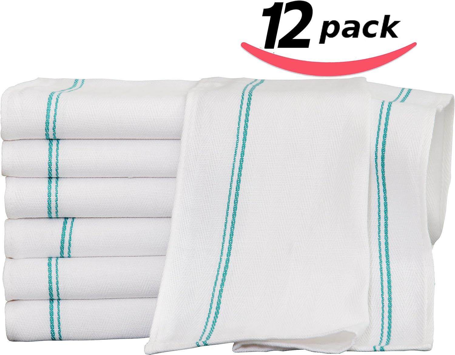 Utopia Towels 12 Premium Cotton Kitchen Dish Towels 24 oz
