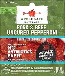 Applegate, Natural Uncured Pork & Beef Pepperoni, 4oz