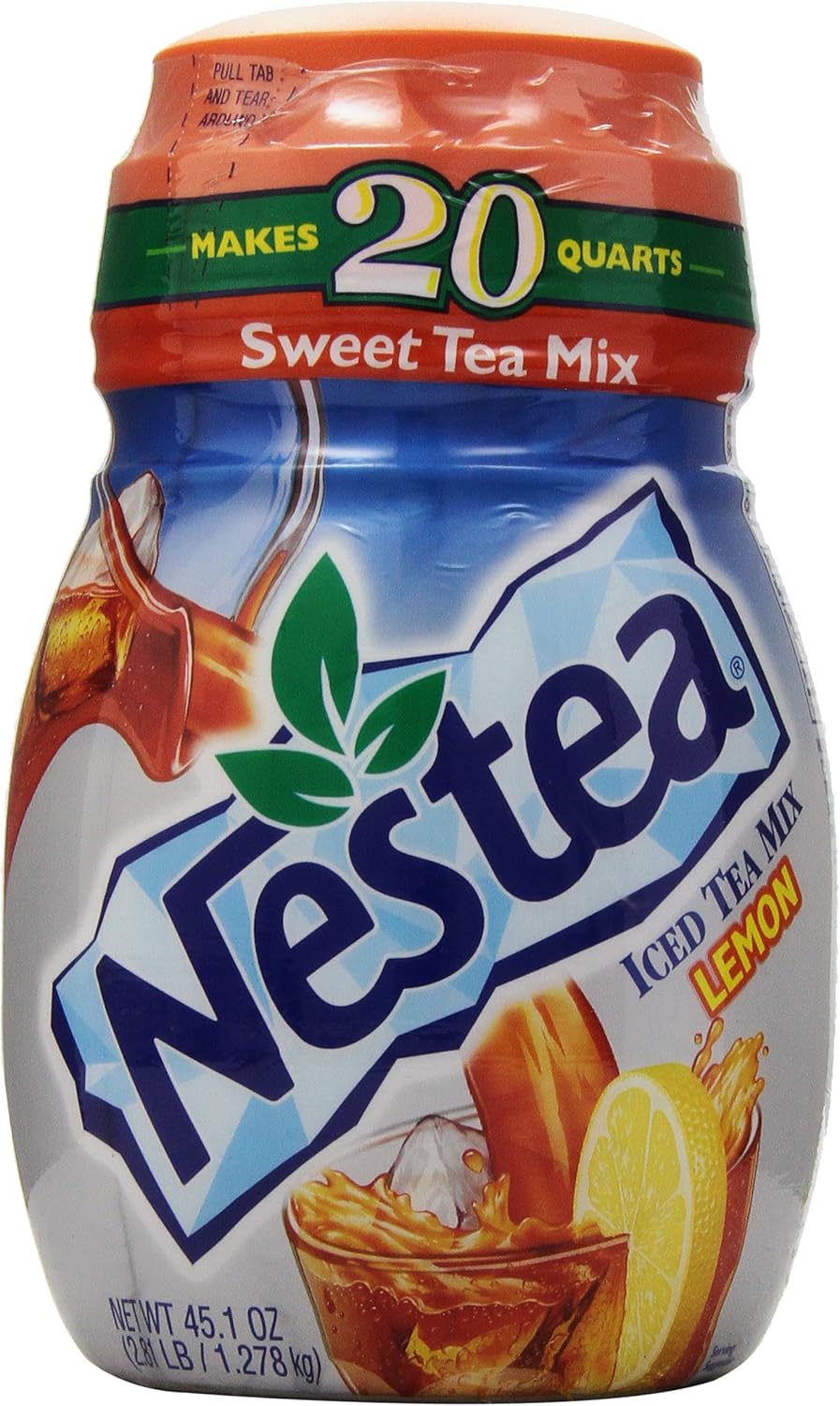 Nestea Sweet Lemon Iced Tea Drink Mix 1.278kg Tub Makes 20 Quarts