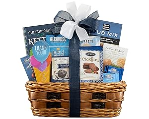 Wine Country Gift Baskets Thank You Elegant Gourmet Gift Basket Chocolate Godiva Truffles Cookies Kettle Corn Hazelnut Truffles Brown & Hailey Chocolate Covered Graham Crackers Tray