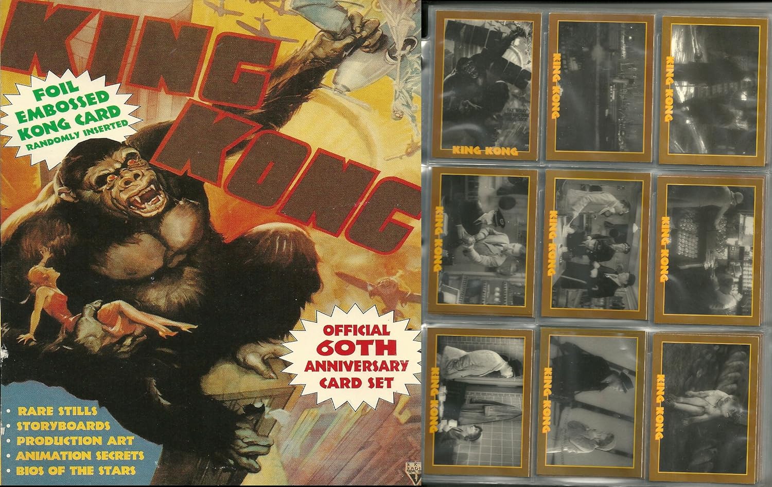 KING KONG 60th Anniversary Official Card Set 110 CARD SET