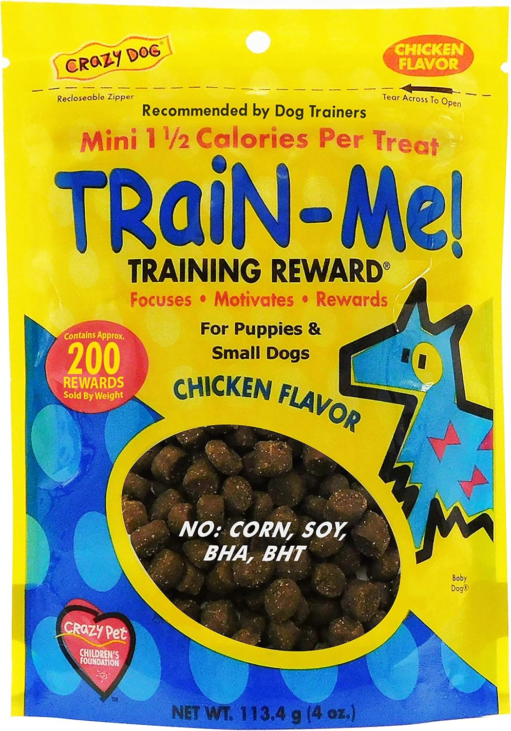Crazy Dog TrainMe! Training Reward Mini Dog Treats Pet