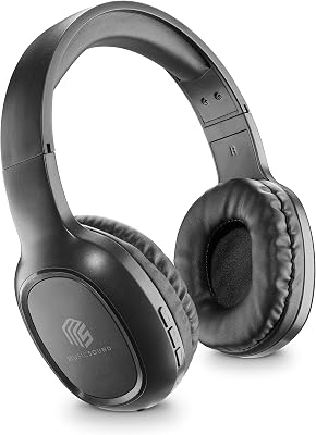 | Headband Bluetooth Basic | Audífonos Auriculares Stereo Supraaurales Bluetooth Expandibles con Control Remoto - Batería 14 Horas - Standby 120 Horas - Recarga 2 Horas - Negro