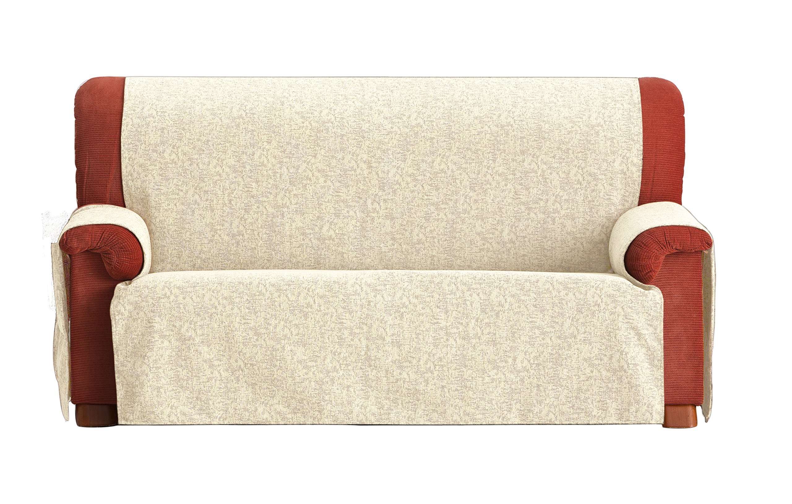 Eysa Dream non-elastic sofa cover 1 seat color 01-ecru, Chenille, 37 x 4 x 29 cm