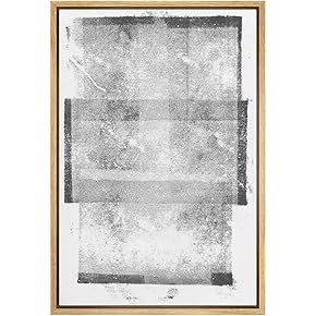 SIGNWIN Framed Canvas Print Wall Art White Squares...