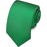Branduce 63'' XL Tie Mens Extra Long Solid Woven Necktie for Men Big and Tall + Gift Box