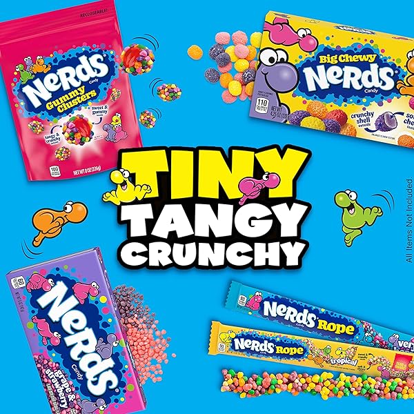 NERDS CANDY, GRAPE & STRAWBERRY FLAVOR, 5 OUNCE MOVIE THEATER CANDY BOXES (PACK OF 12)