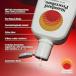 Standard Procedure. SPF 50+ Sunscreen, Travel-Size