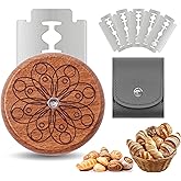 Epritliber UFO Bread Lame Cutter for Homemade Sourdough,Bread Scorer Tool for Sourdough with 5 Blades and Storage Cover,Slashing Tool Bread Cutting Knife for Artisan Bread and Baguette Makers,Circle