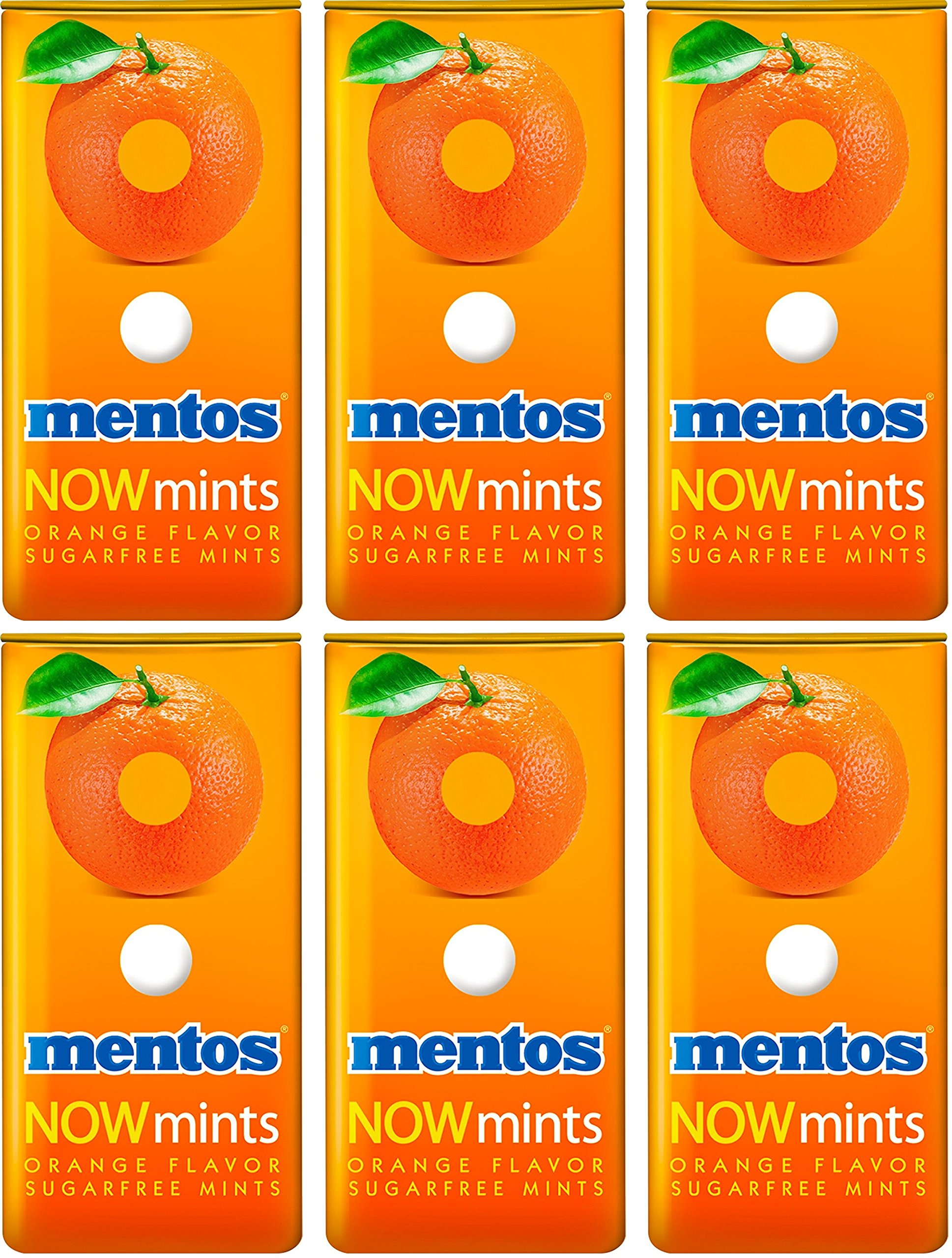 Mentos Now Mints Orange Sugar Free Net Wt. 1.09 Oz (31 G) Each
