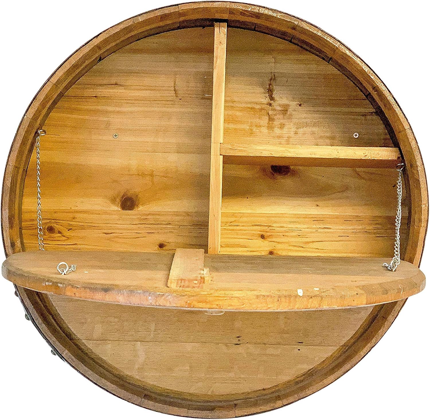 Best Wine Barrel Head Bar Cabinet