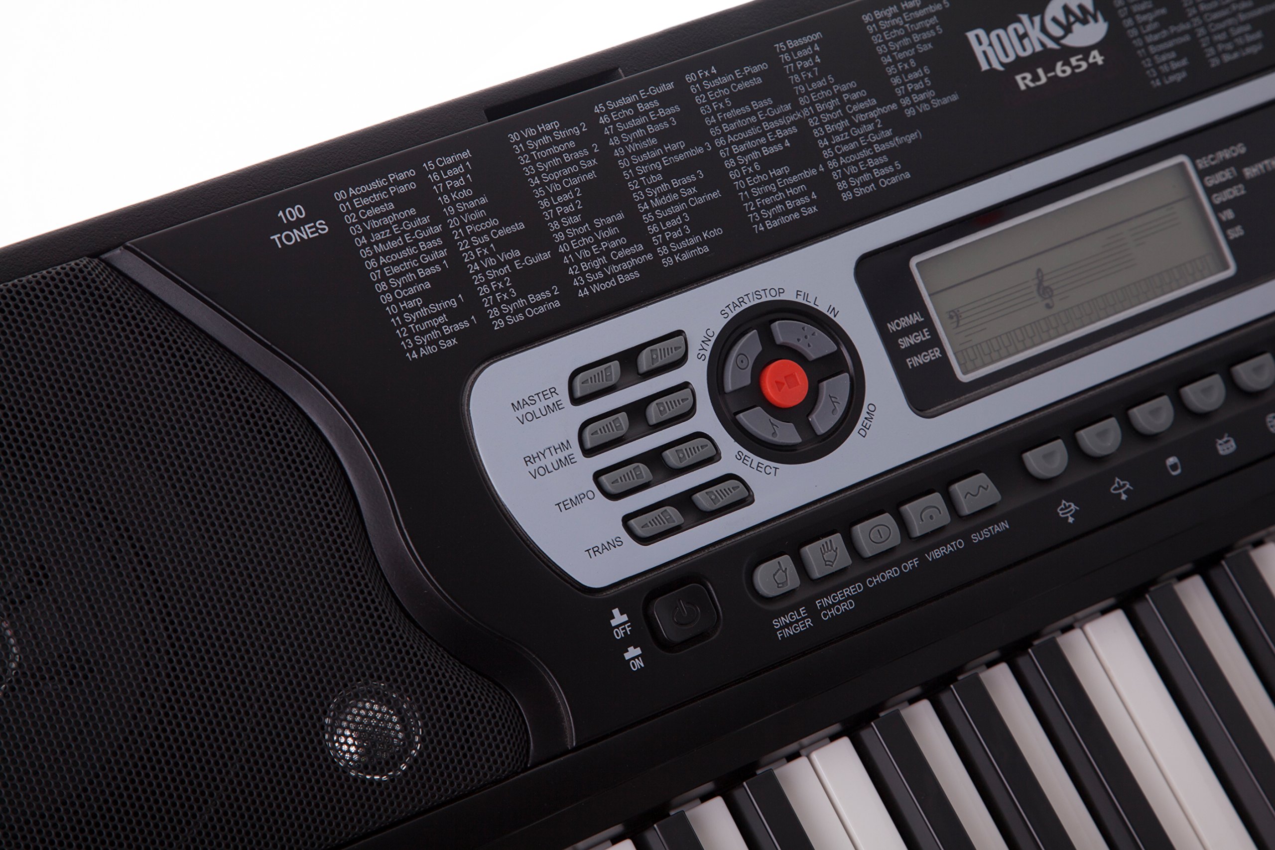 RockJam 54-Key Portable Electronic Keyboard with Interactive LCD Screen