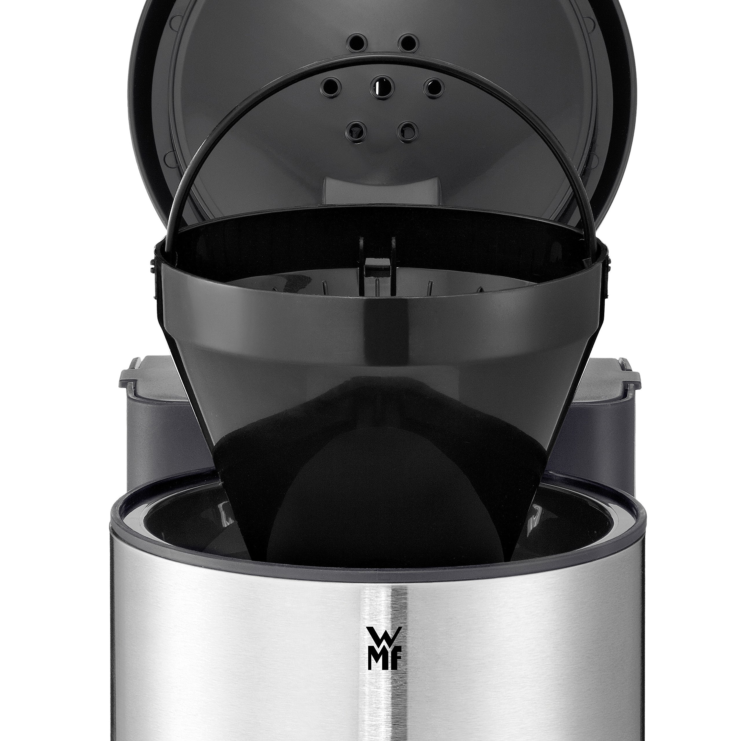 WMF Stelio Aroma Filterkaffeemaschine mit Glaskanne, Filterkaffee, 10 Tassen, Kaffeemaschine Edelstahl, Tropfstop, Warmhalteplatte, Abschaltautomatik, 1000 W 2